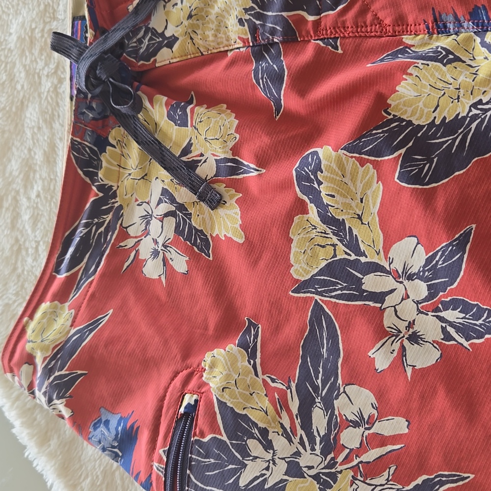Floral Red Patagonia Swim Shorts - Picture 3 of 12
